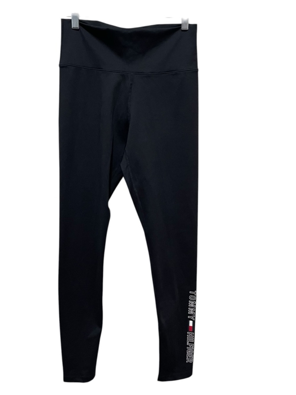 Tommy Hilfiger Sport Leggings Black High Rise Logo Athletic Women Size Small